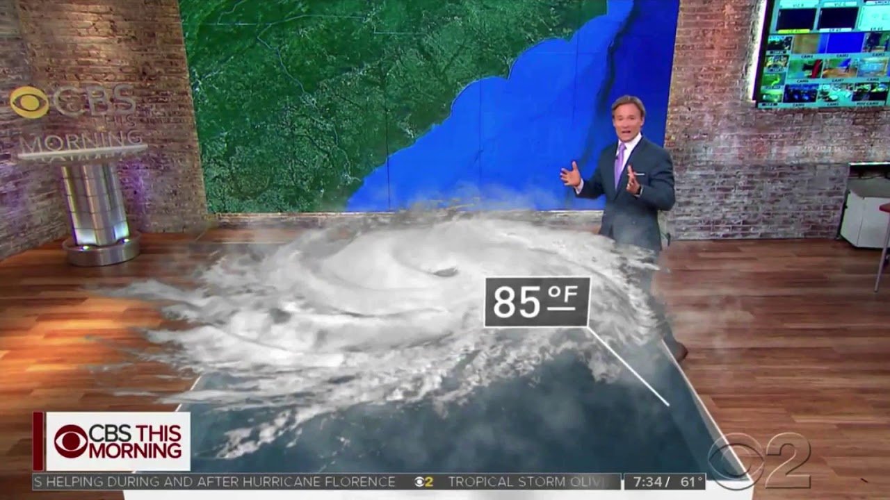 “CBS This Morning” Hurricane Florence Augmented Reality